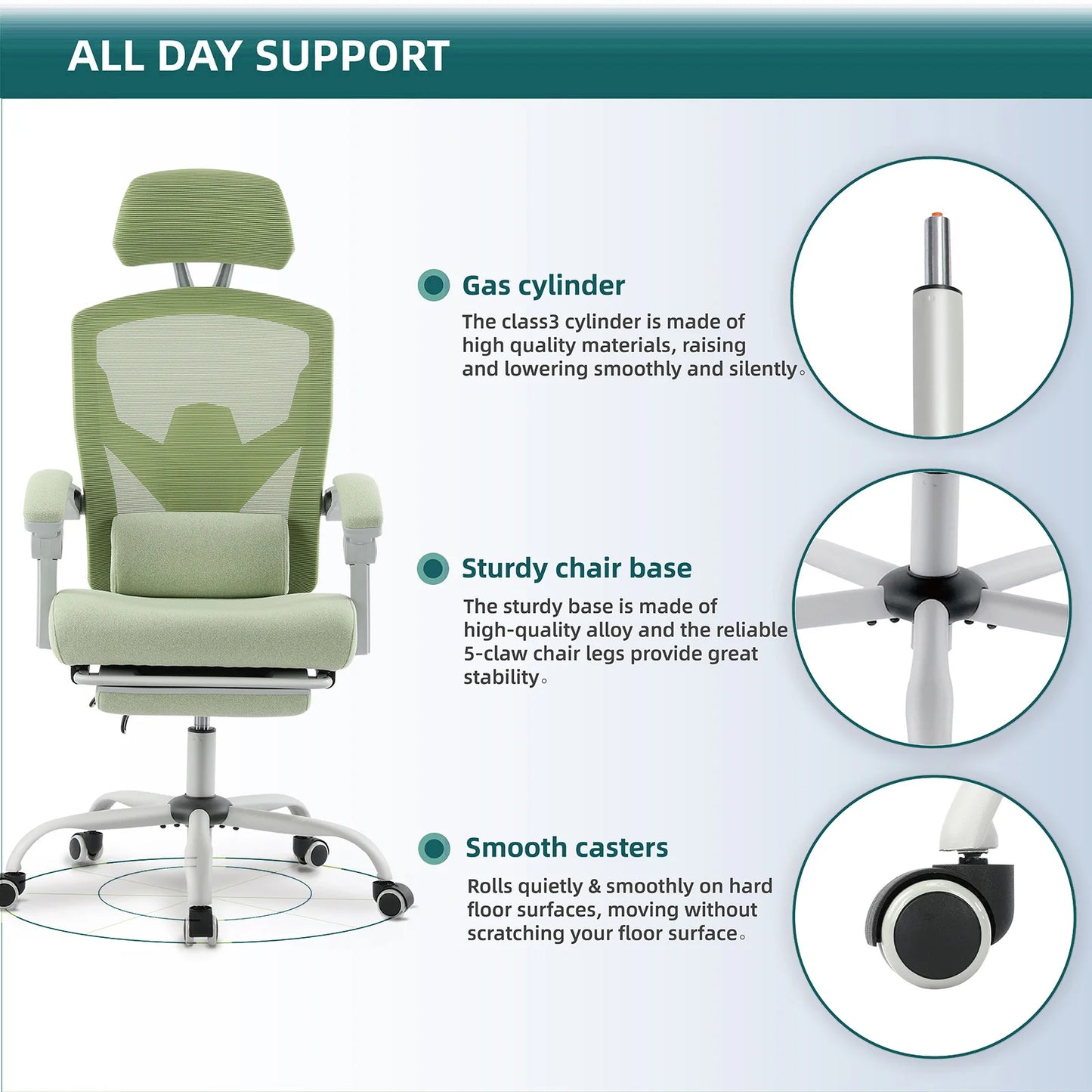 Ergonomic Swivel Reclining High Back Gaming Chair