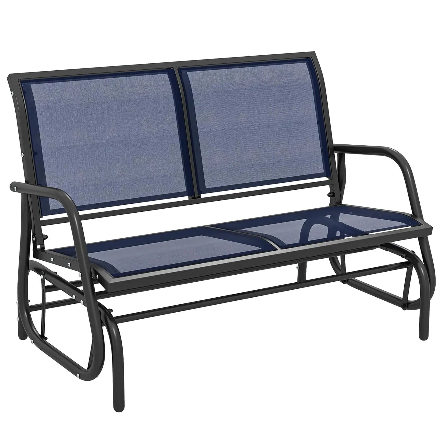 Double Swing Rocking Chair Loveseat Glider Bench