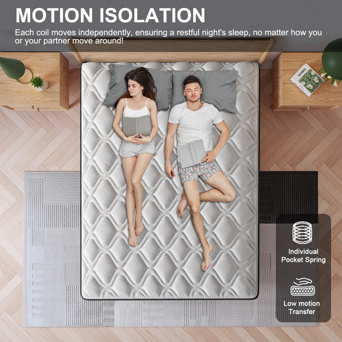 Memory Foam Hybrid Pocket Spring Medium Firm