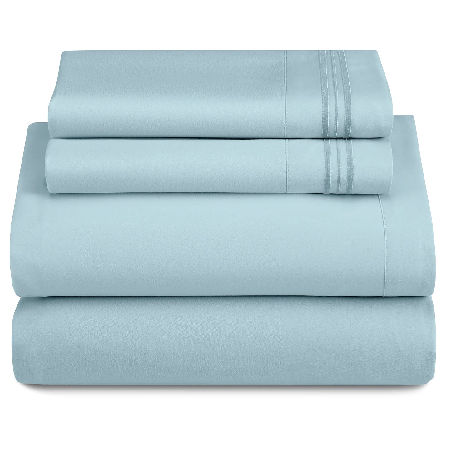 3-Piece Ultra-Soft Microfiber Deep Pocket w/Flat Sheets