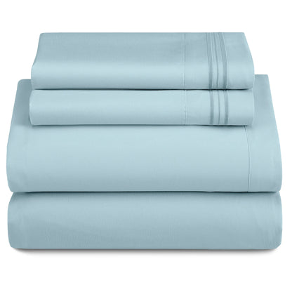 3-Piece Ultra-Soft Microfiber Deep Pocket w/Flat Sheets