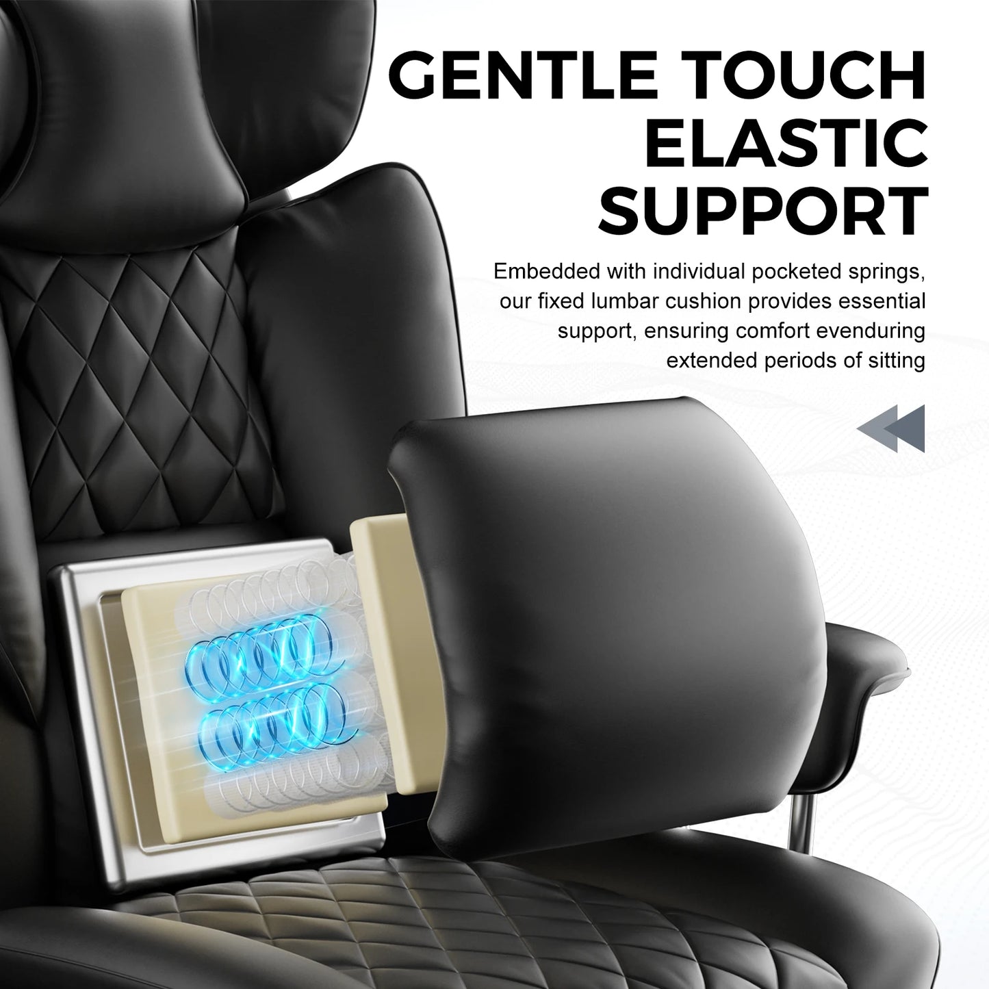 Big Tall Pocket Spring Lumbar Support Chair