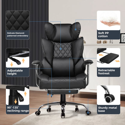 Big Tall Pocket Spring Lumbar Support Chair