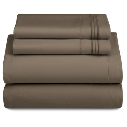 3-Piece Ultra-Soft Microfiber Deep Pocket w/Flat Sheets
