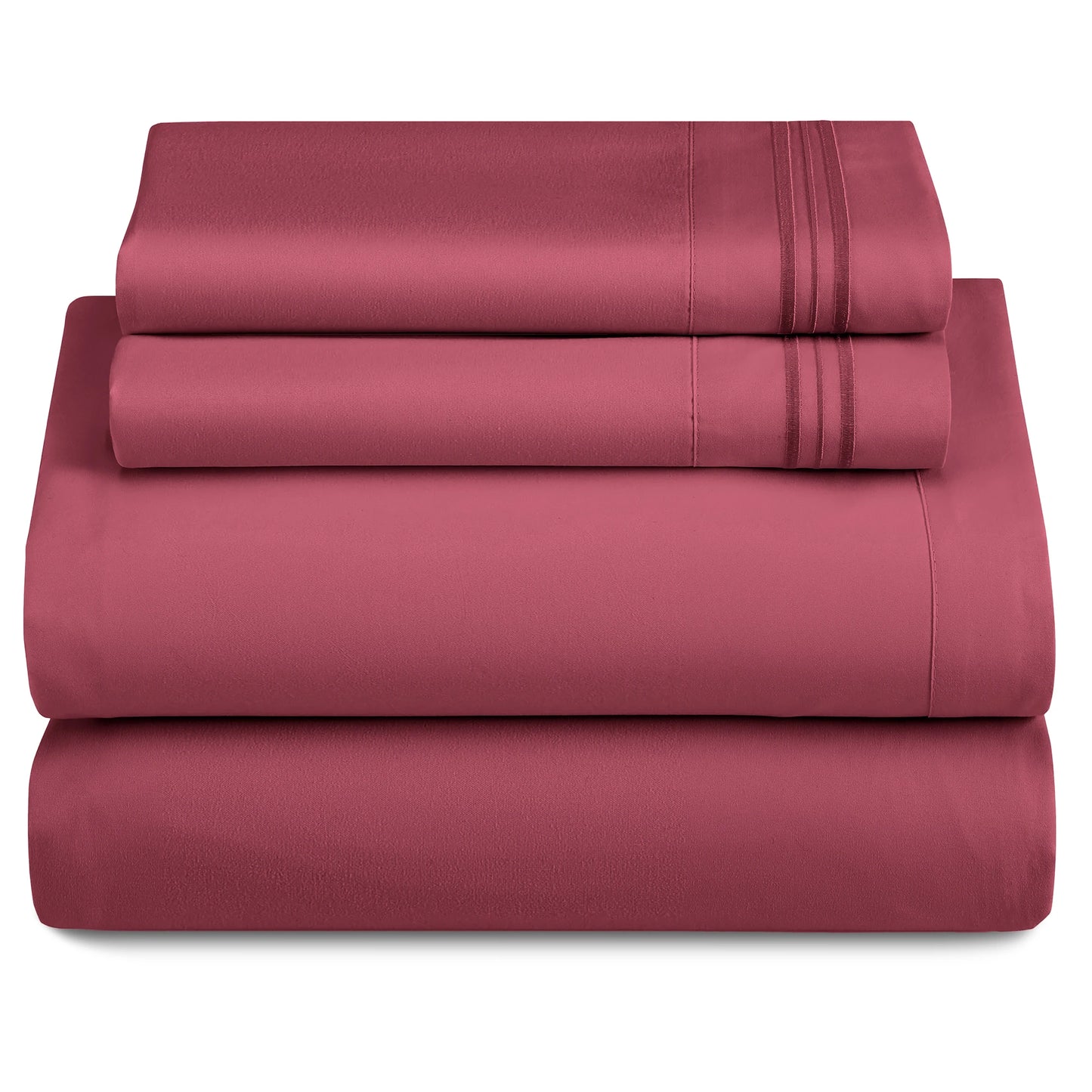 3-Piece Ultra-Soft Microfiber Deep Pocket w/Flat Sheets