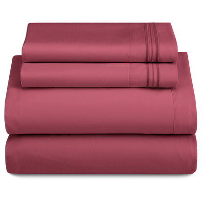 3-Piece Ultra-Soft Microfiber Deep Pocket w/Flat Sheets