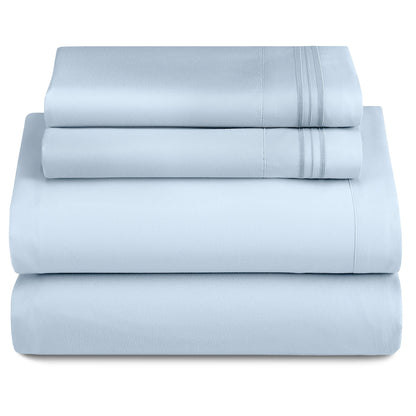 3-Piece Ultra-Soft Microfiber Deep Pocket w/Flat Sheets