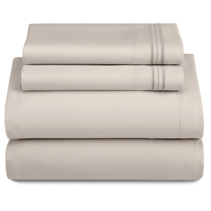 3-Piece Ultra-Soft Microfiber Deep Pocket w/Flat Sheets