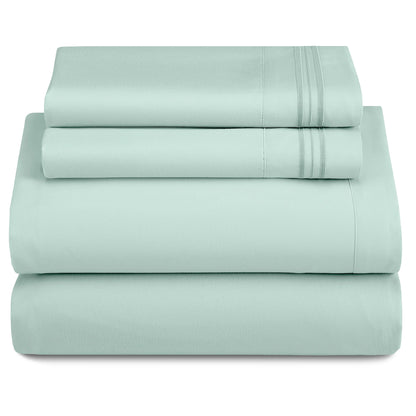 3-Piece Ultra-Soft Microfiber Deep Pocket w/Flat Sheets