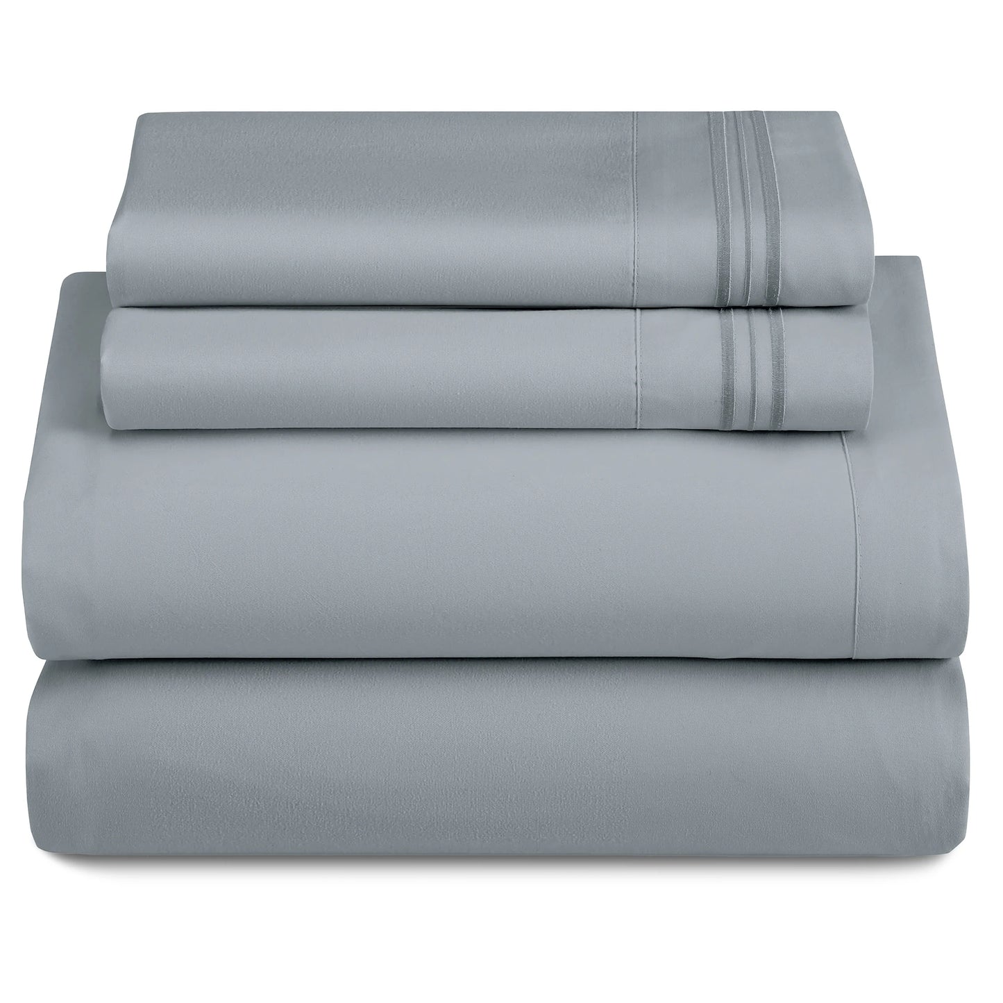 3-Piece Ultra-Soft Microfiber Deep Pocket w/Flat Sheets