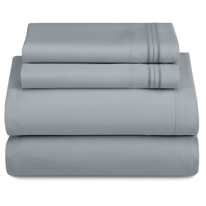 3-Piece Ultra-Soft Microfiber Deep Pocket w/Flat Sheets