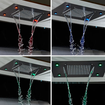 LED Shower Head Ceiling Mounted Hidden Concealed