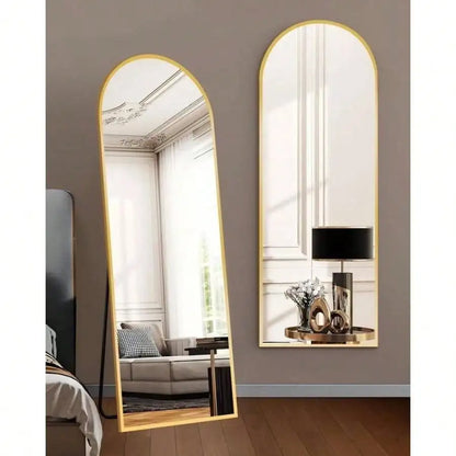 Elegant Arched Full Mirror Floor Wall Mounted