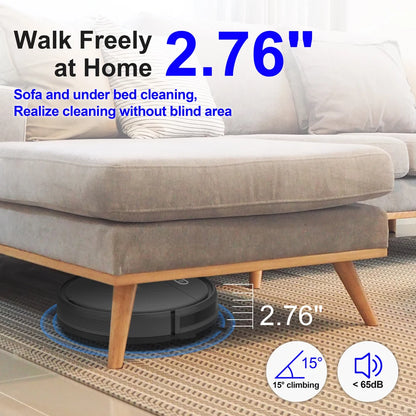 Strong Suction Vacuum Automatic Mop Self-Charging