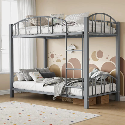 Metal Loft Bunk Beds Safety Guardrail & Ladder