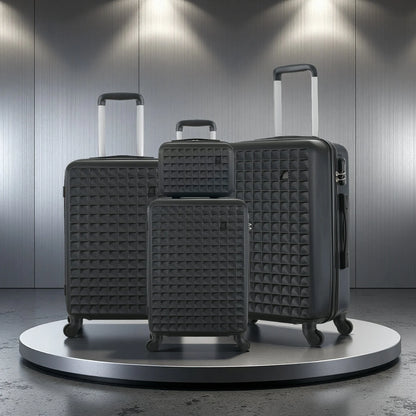 4-Piece ABS Hardside Spinner Luggage Lightweight Suitcase