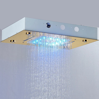 LED Shower Head Ceiling Mounted Hidden Concealed