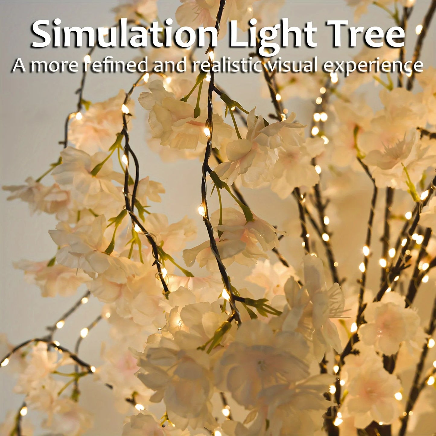 Artificial Cherry Blossom Tree 6ft Lighted Decoration
