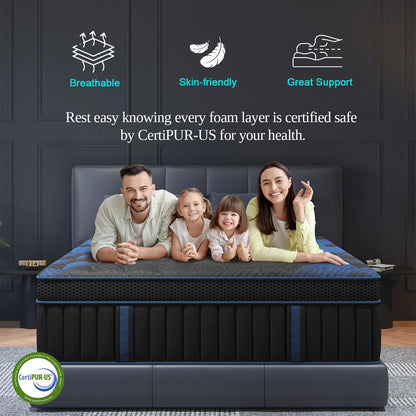 12"/14"Gel Memory Foam Hybrid Pocket Spring Mattress