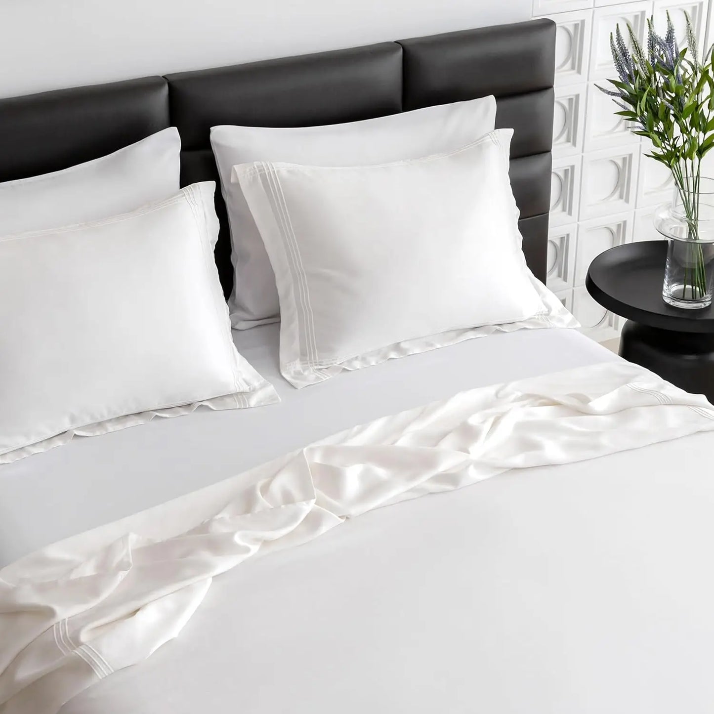 Simple & Opulence 100%-Eucalyptus Duvet Cover Breathable Silky