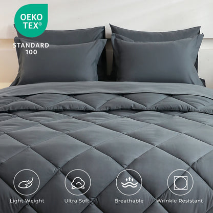 Comforter Flat Sheet Fitted Sheet Pillowcases Sets