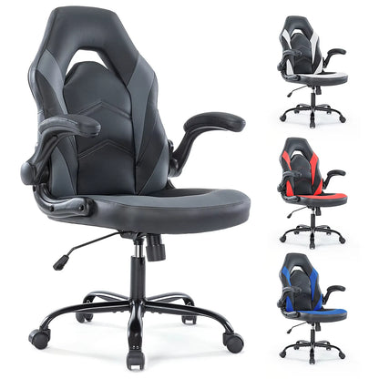 Ergonomic Office Computer Gaming  Flip-up Armrest Chair