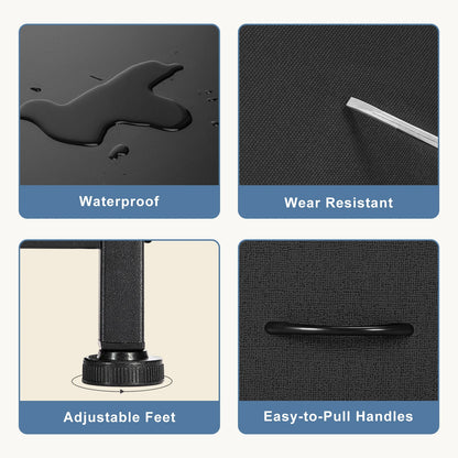 Bedroom Dresser W/7 Fabric Drawers Organizer Storage