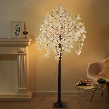 Cherry Blossom Tree 6ft Lighted Decoration Inside