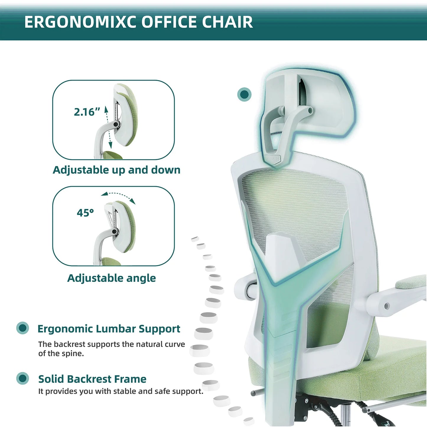 Ergonomic Swivel Reclining High Back Gaming Chair