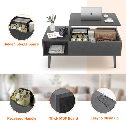 Adjustable Lift Top Tea Wood Coffee Table