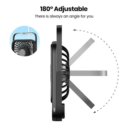 Electric Mini fan Battery USB  Rechargeable Portable