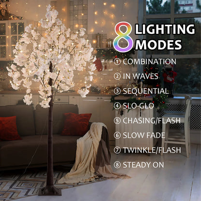 Cherry Blossom Tree 6ft Lighted Decoration Inside