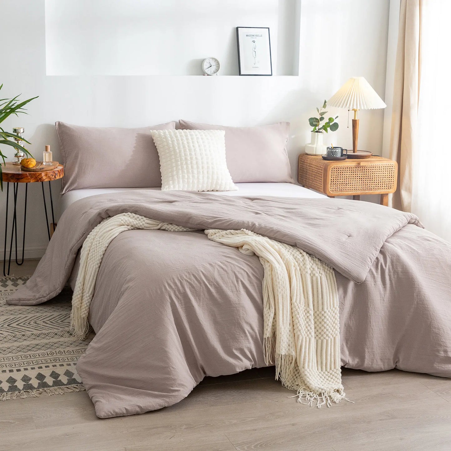 Luxury Fluffy Microfiber Soft Reversible Comforter Sets