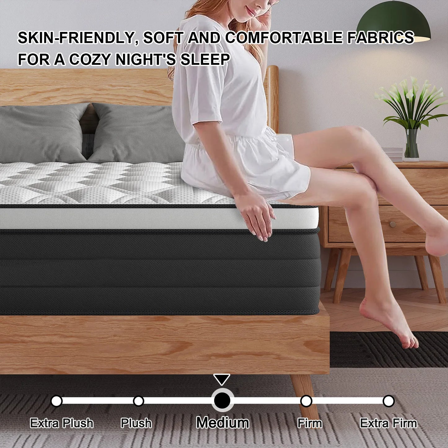 Memory Foam Hybrid Pocket Spring Medium Firm