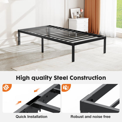 Basic Bed Frame Metal Platform Bedroom Frames