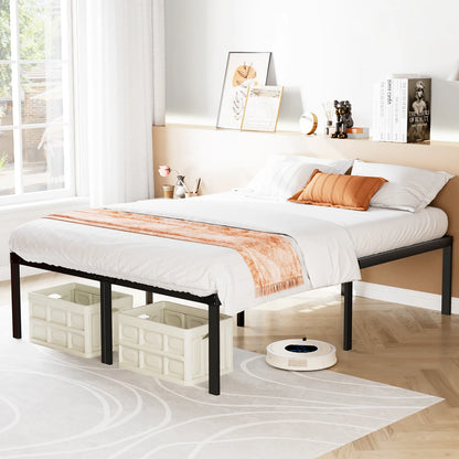 Basic Bed Frame Metal Platform Bedroom Frames