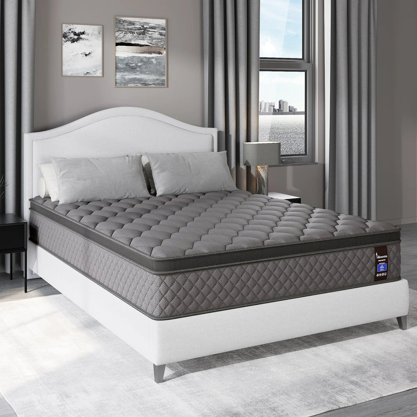 Euro Top Mattresses Medium Firm Motion Isolation