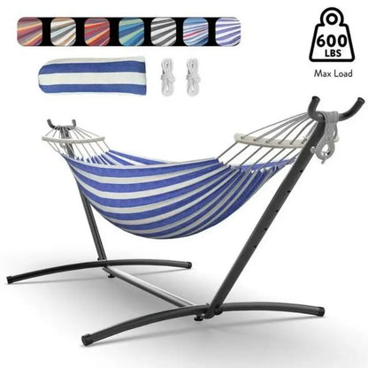Hammock Adjustable Stand Stylish w/Storage Bag, 600lb-Capacity