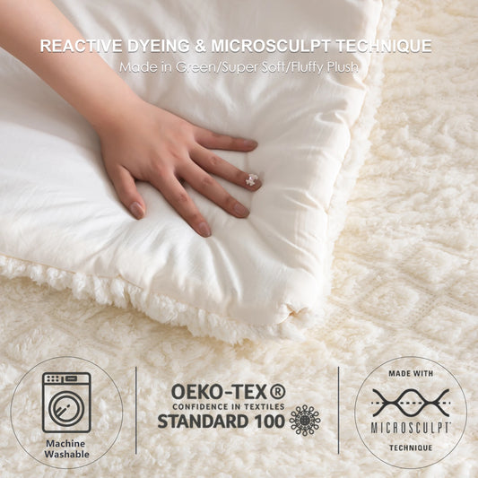 UltraSoft Fluffy Lightweight Plush Fleece Comforter Set