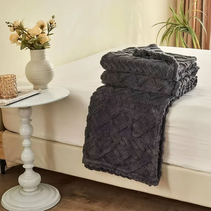 Thick Plush Fleece Blanket Soft Sherpa Throw