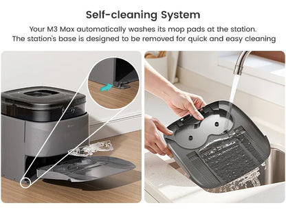 Max Robot Vacuum Auto Mop 20000Pa Suction