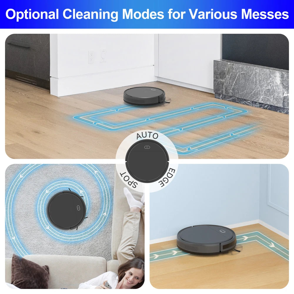 Strong Suction Vacuum Automatic Mop Self-Charging