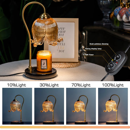 Fireless Atmosphere Tulip Flower Candle Warm Lamp
