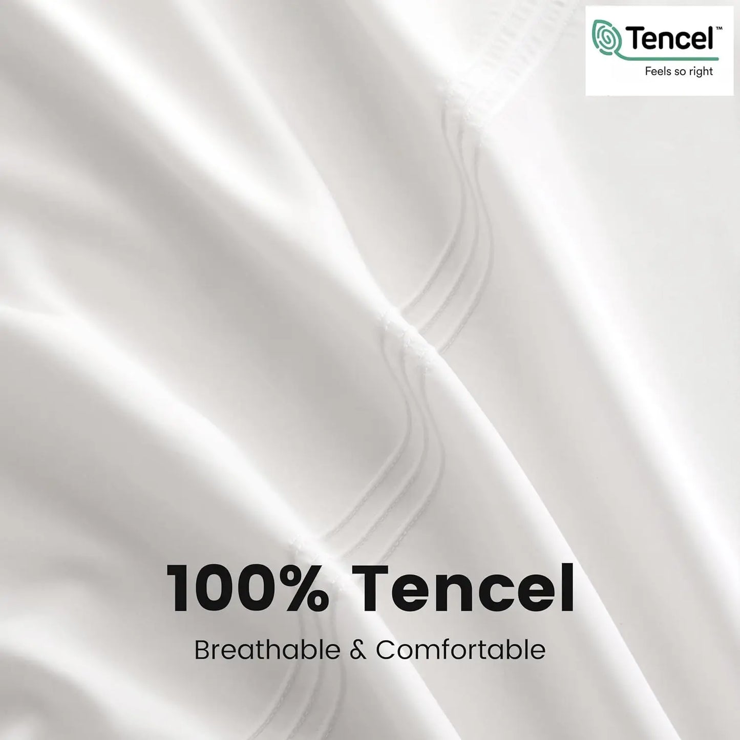 Simple & Opulence 100%-Eucalyptus Duvet Cover Breathable Silky