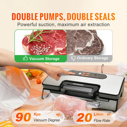 Vacuum Sealer Food Packaging Machine Free 10-bags