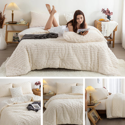 UltraSoft Fluffy Lightweight Plush Fleece Comforter Set