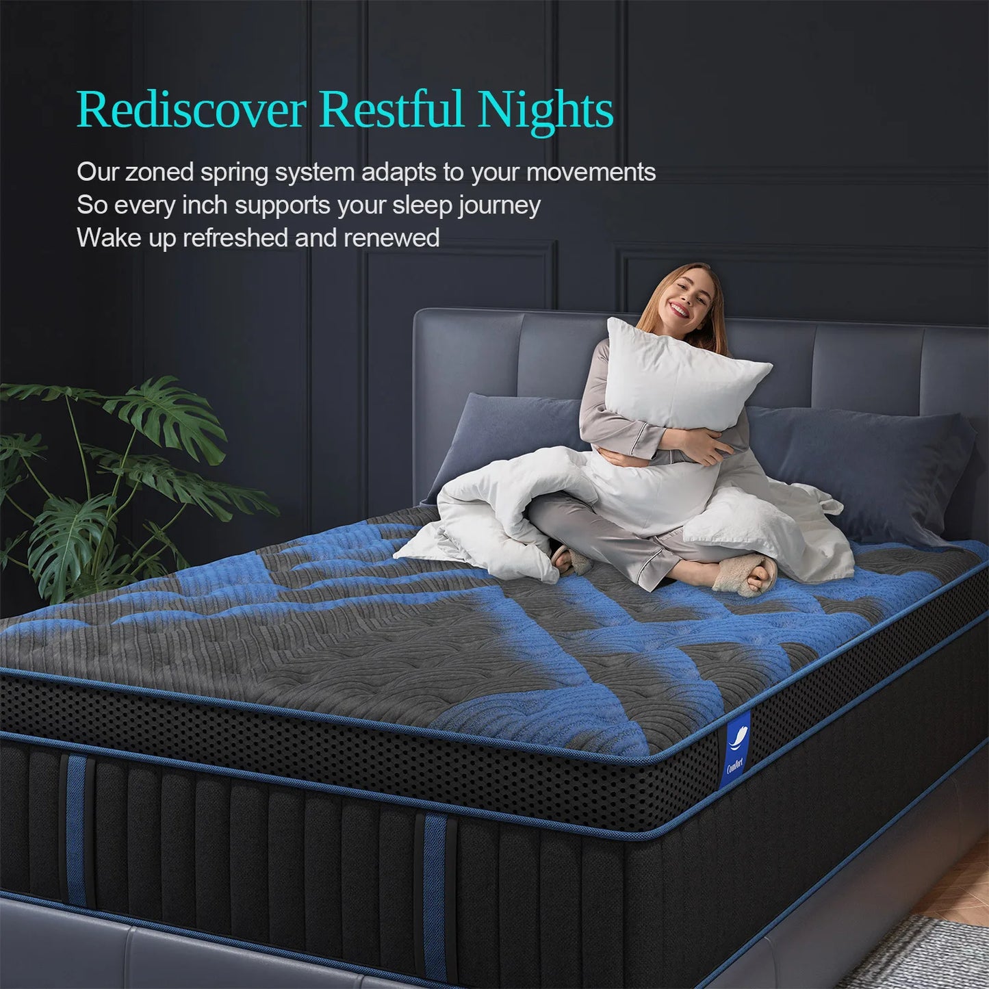 12"/14"Gel Memory Foam Hybrid Pocket Spring Mattress
