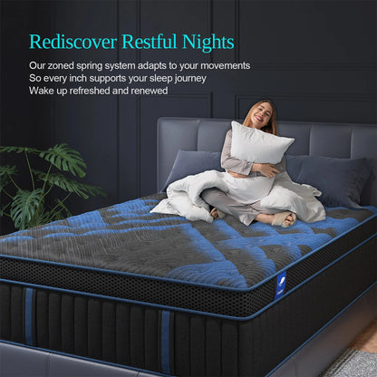 12"/14"Gel Memory Foam Hybrid Pocket Spring Mattress