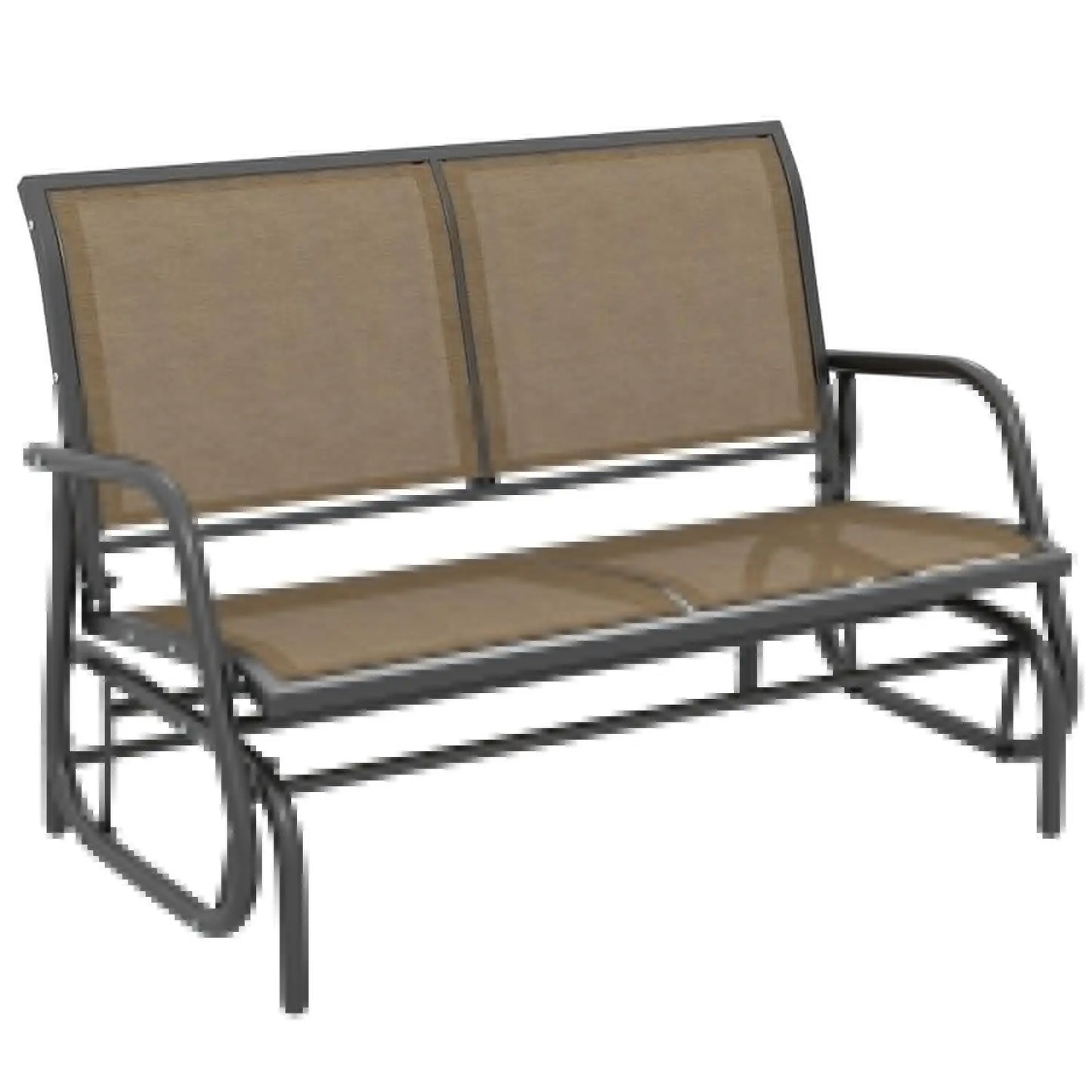 Double Swing Rocking Chair Loveseat Glider Bench