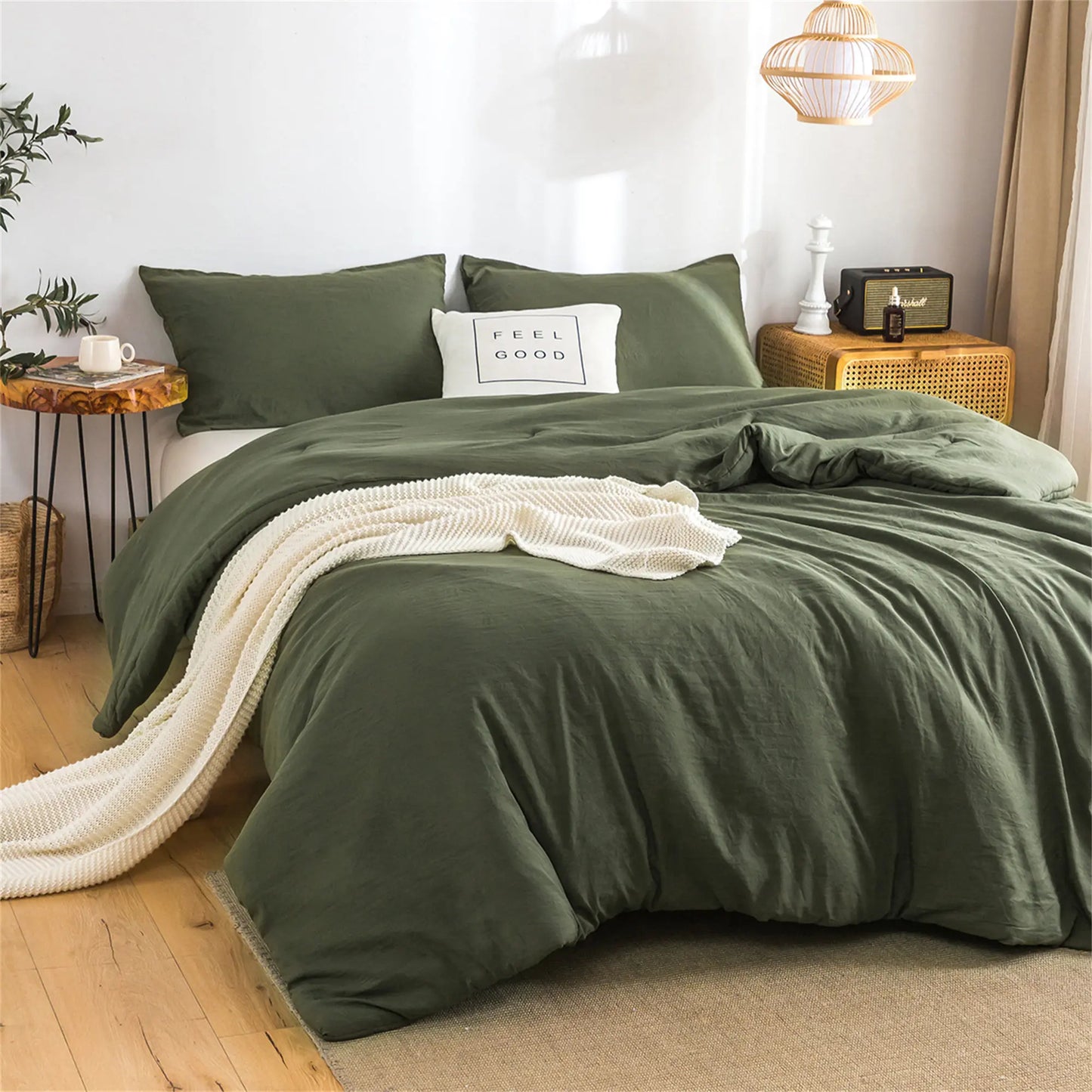Luxury Fluffy Microfiber Soft Reversible Comforter Sets